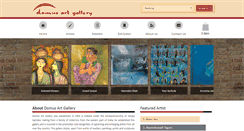 Desktop Screenshot of domusartgallery.com